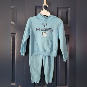 Blue Messi Hoodie and Pants Set Size 5